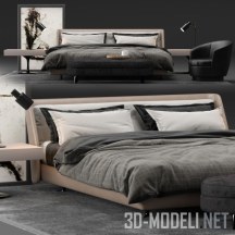 Кровать Spencer от Minotti