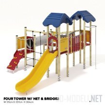3d-модель Детская игровая площадка от KOMPAN