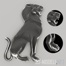 3d-модель Фигурка льва – настенный декор
