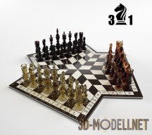 3d-модель Шахматы на троих