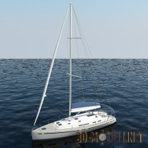 3d-модель Modern pleasure yacht