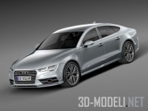 3d-модель Автомобиль Audi A7 2015