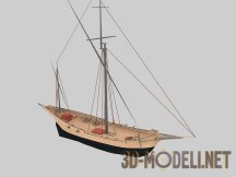 3d-модель Пиратская шхуна