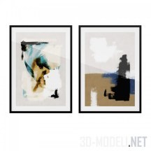 3d-модель Постеры Art Prints Abstract Brushes от Desenio