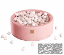 3d-модель Сухой бассейн BABY BALL PIT MeowBaby