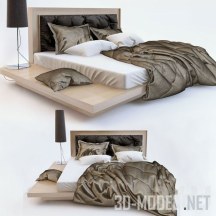 3d-модель Кровать с подиумом