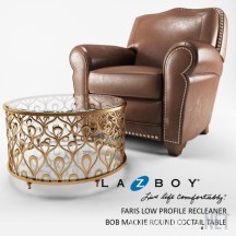 Кресло Faris La-Z-Boy Inc., столик Bob Mackie