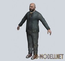 3d-модель Персонаж Отец Григорий из «Half-Life 2»