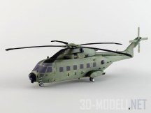 3d-модель Армейский вертолет Mid-Poly