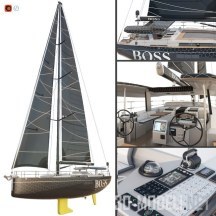 3d-модель Яхта Hanse 675 BOSS