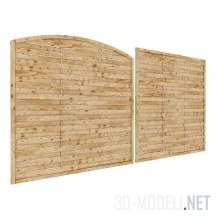 3d-модель Забор из дерева