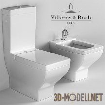 3d-модель Унитаз и биде Villeroy&Boch La Belle