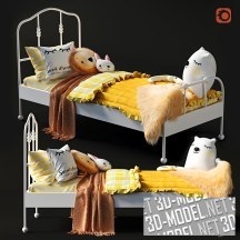 3d-модель Детская кровать Sagstua Luroy из Ikea