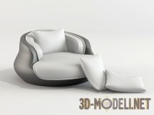 3d-модель Эргономичное кресло с подушками