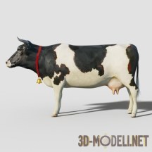 3d-модель Корова Hi-Poly