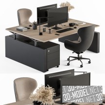 3d-модель Набор офисной мебели Employee