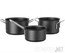 3d-модель Набор кастрюль Black Line Trio от Eva Solo