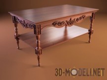 3d-модель Резной книжный столик