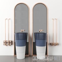 3d-модель Раковины с арочными зеркалами