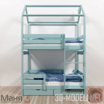 3d-модель Детская кровать Маня