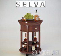 3d-модель Мини-бар Selva Epoca E3018 с бутылками