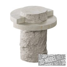 3d-модель Столик из камня En Gold Tierra Petite