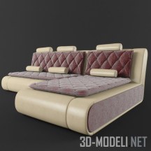 3d-модель Современный диван СМК Барон 065.13