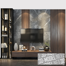 ТВ-панель, мебель и декор