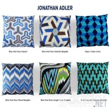 Подушки Blue от Jonathan Adler