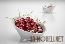 3d-модель Вазочка с вишнями