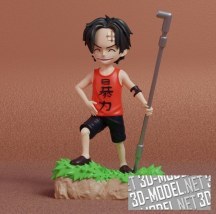 3d-модель Ace Kid – One Piece