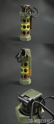 3d-модель Светошумовая граната