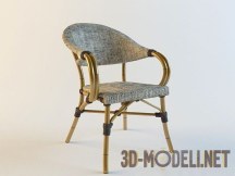 3d-модель Плетеное кресло с тканым сиденьем