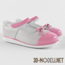 3d-модель Детские туфельки