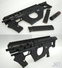 3d-модель Пистолет-пулемет PBR