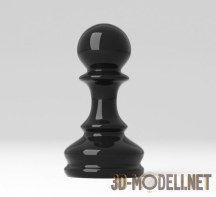 3d-модель Шахматная фигура пешка