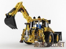 3d-модель Игрушка Lego Technic Backhoe Loader
