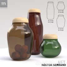 3d-модель Посуда Natura Jars от Hector Serrano