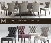 Стул Guinea, стол Langham от The Sofa & Chair Company