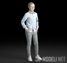 3d-модель Мальчик-подросток