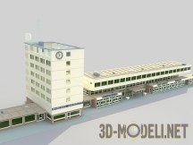 3d-модель Вокзал в городе Кель