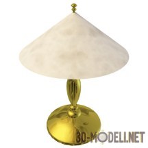 3d-модель Золотая настольная лампа