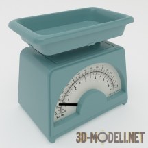 3d-модель Кухонные весы в ретро-стиле