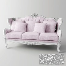 3d-модель Трехместный диван Fanteri