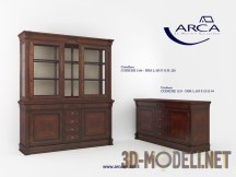 3d-модель Классический шкаф ARCA col. Novalis, артикул 1155-1166