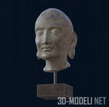 3d-модель Скульптура Head of Luohan