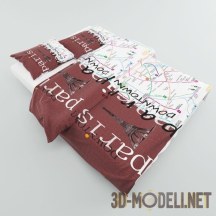 3d-модель Постельное белье linens Paris