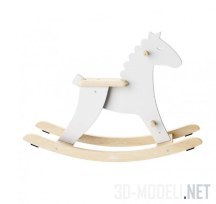 3d-модель Белая лошадка-качалка от Vilac