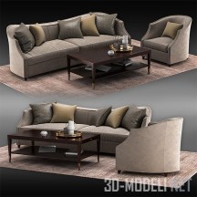 3d-модель Набор мебели UPH SOFFUL 49A от Caracole