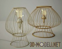 3d-модель Настольная проволочная лампа